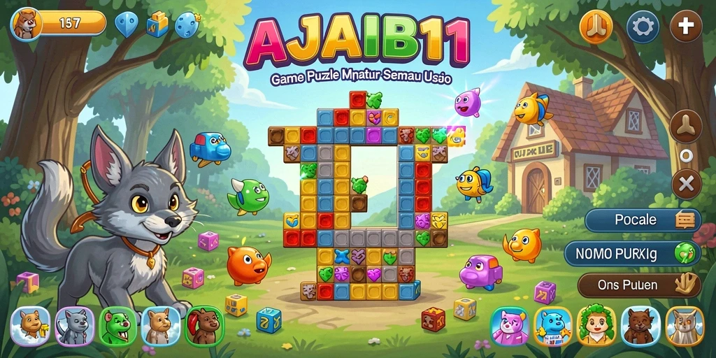 Tampilan menarik dari gameplay AJAIB11 yang menantang.