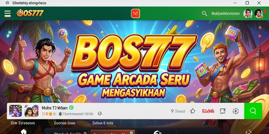 Tampilan gameplay BOS777 yang penuh aksi dan warna.