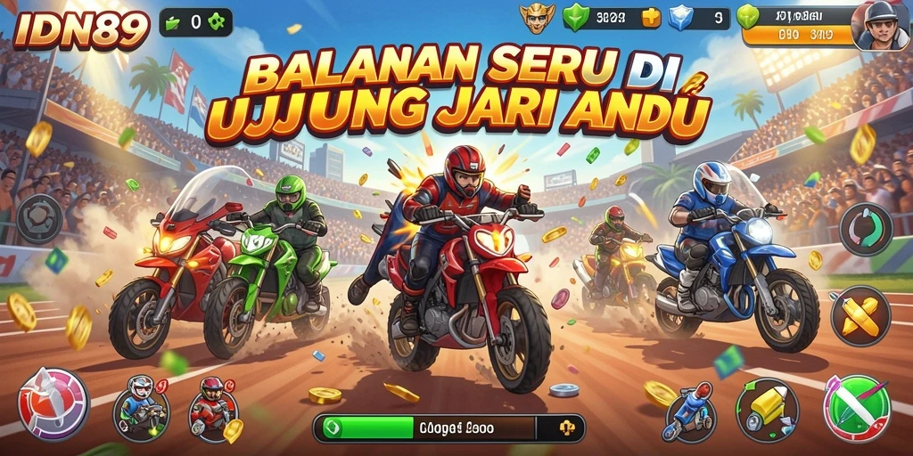 Gameplay balapan seru dengan grafis menawan dari IDN89.