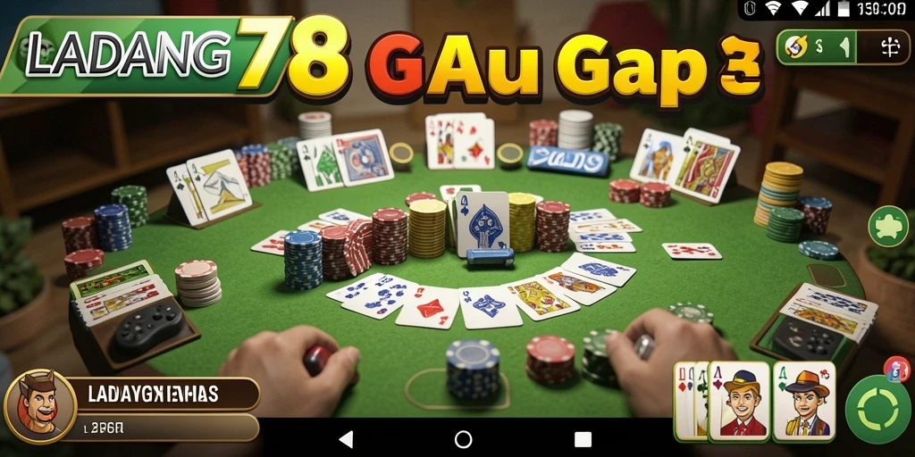 Screenshot menunjukkan momen seru saat bermain Gaple di LADANG78.