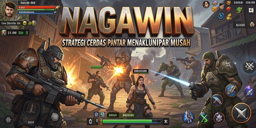 Screenshot NAGAWIN menampilkan aksi strategi seru.