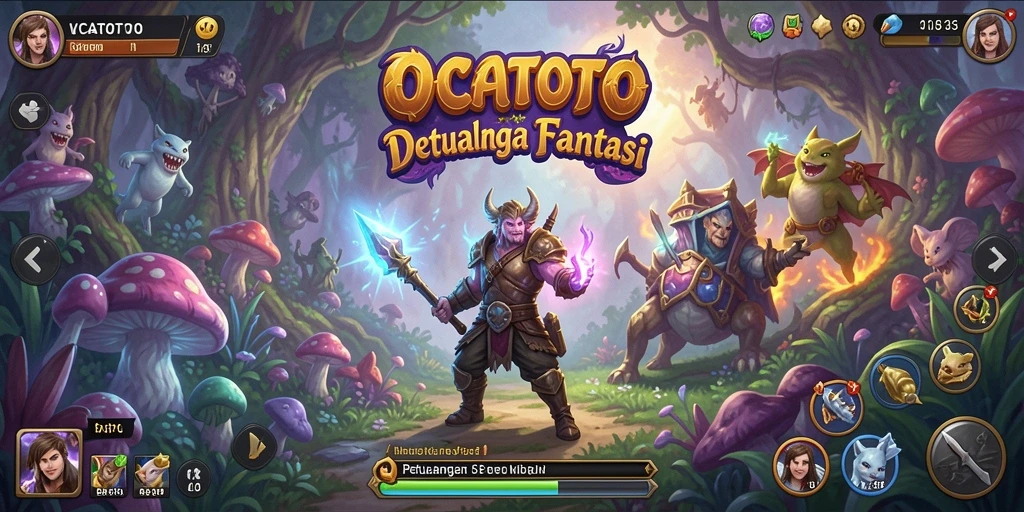 Screenshot gameplay OCATOTO menunjukkan aksi mendebarkan di dunia petualangan.