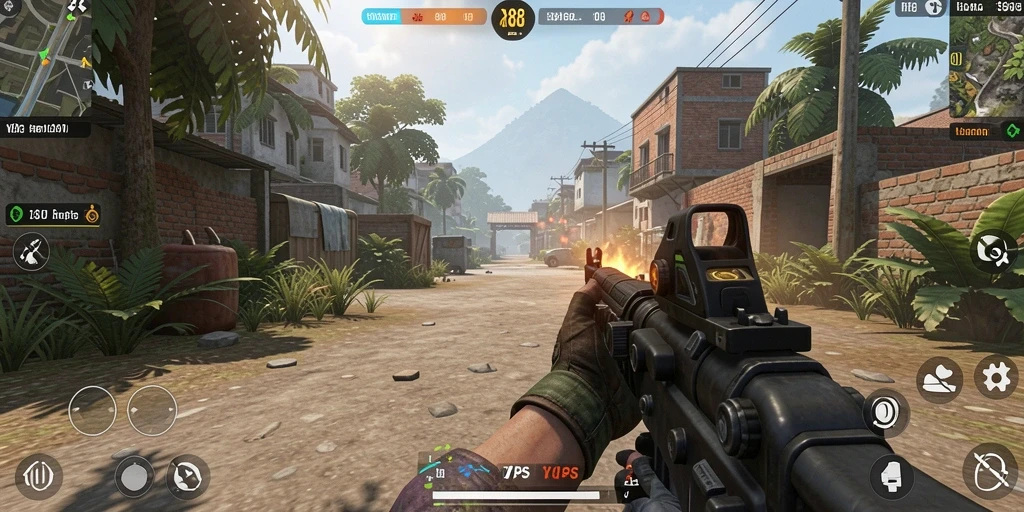 Gameplay X88 dengan aksi menegangkan di medan perang TPS.